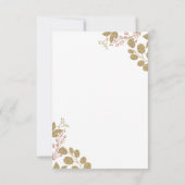 Wild One Birthday Pink Gold Danke Karte (Rückseite)