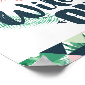 Wild ONE Birthday Sign Poster (Ecke)