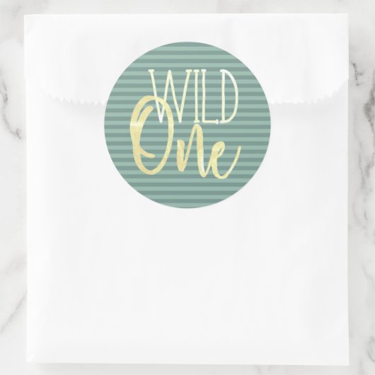 Wild One Birthday Sticker (Tasche)