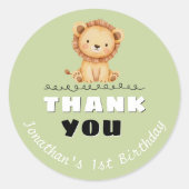 Wild One Birthday Vielen Dank, dass Sie Sticker (Vorderseite)