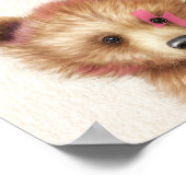 Wild One Blitz Bolt Bear Baby Dusche Willkommen Poster (Ecke)