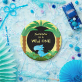 Wild ONE Blue Dinosaur Boy 1. Geburtstag Pappteller (Party)