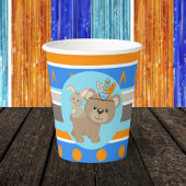 Wild One Blue Woodland Bear & Bunny Party Pappbecher