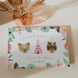 Wild One | Boho Camping Theme First Birthday Party Gästebuch