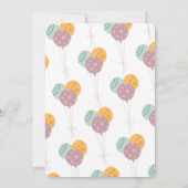 Wild One Boho Giraffe Boy 1. Geburtstag Einladung (Rückseite)