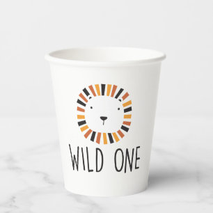 Wild one boho Lion zum ersten Geburtstag Napkins Pappbecher