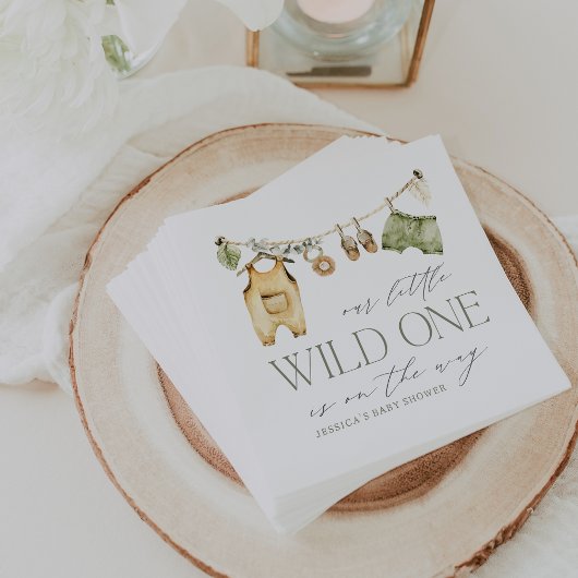 Wild One | Boho Safari Babydusche Serviette