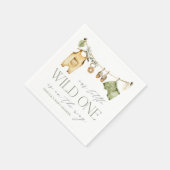 Wild One | Boho Safari Babydusche Serviette (Ecke)