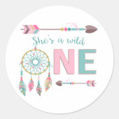 Wild One Boho Sticker (Vorderseite)