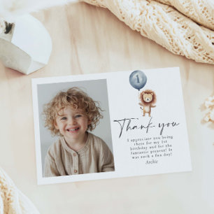 Wild One Boy 1. Geburtstag Vielen Dank Dankeskarte