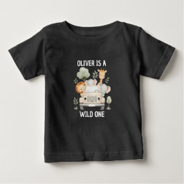 Wild One Boy 1st Birthday Safari Baby Baby T-shirt