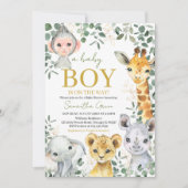 Wild One Boy Baby Shower Einladung (Vorderseite)