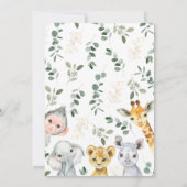 Wild One Boy Baby Shower Einladung (Rückseite)