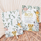 Wild One Boy Baby Shower Einladung