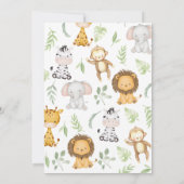 Wild One Boy Birthday Einladung (Rückseite)