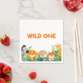 Wild One Boy Birthday Paper Napkin Serviette (Beispiel)