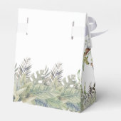 Wild One Boy Safari Jungle Animals  Baby Shower  Geschenkschachtel (Rückseite)