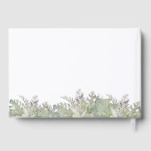 Wild One Boy Safari Jungle Animals Boy Baby Shower Gästebuch (Rückseite)