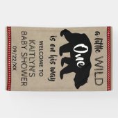 Wild One Boys Baby Dusche Willkommen Banner (Horizontal)
