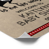 Wild One Boys Baby Dusche Willkommen Poster (Ecke)