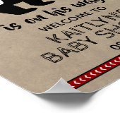 Wild One Boys Baby Dusche Willkommen Poster (Ecke)