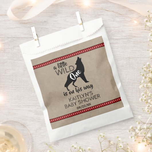 Wild One Boys Baby Shower Geschenktütchen (Ausgeschnitten)