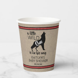 Wild One Boys Baby Shower Pappbecher