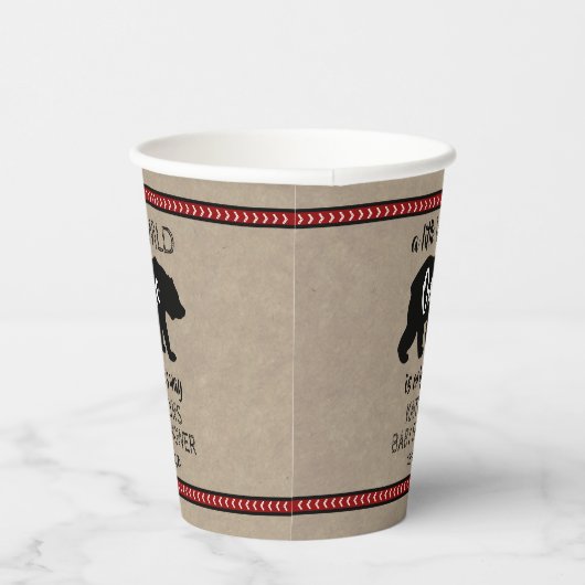 Wild One Boys Baby Shower Pappbecher (Rechts)