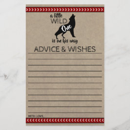 Wild One Boys Baby Shower Ratschläge & Wünsche