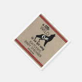 Wild One Boys Baby Shower Serviette (Ecke)