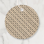 Wild One Boys Rustikale Karierte Lumberjack Babydu Geschenkanhänger (Rückseite)