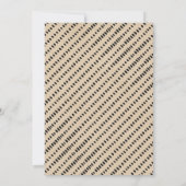 Wild One Boys Rustikaler Kariert Lumberjack 1. Geb Einladung (Rückseite)