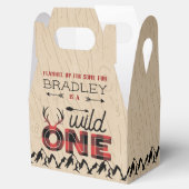 Wild One Boys Rustikaler Kariert Lumberjack 1. Geb Geschenkschachtel (Geöffnet)