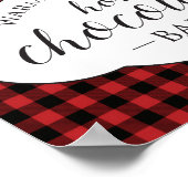 Wild One Buffalo Kariertes Bar mit heißer Schokola Poster (Ecke)