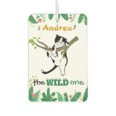 Wild One Cat Lover Autolufterfrischer (Vorderseite)