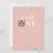 Wild One Celebration First Birthday Party Einladung (Vorderseite)