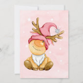 Wild One Christmas Gnomes 1. Geburtstag Party Einladung (Rückseite)