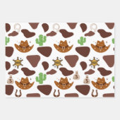 Wild One Cowboy Birthday Geschenkpapier Set (Vorderseite)