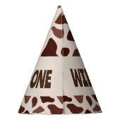 Wild One Cowboy Birthday Party Partyhütchen (Rückseite)