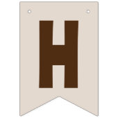 Wild One Cowboy Birthday Party Wimpelkette (Zweite Fahne)