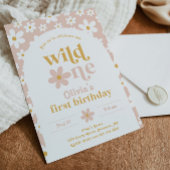Wild One Daisy Birthday Einladung | Erste