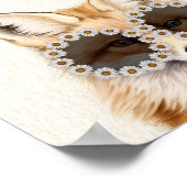 Wild One Daisy Fox Baby Dusche Willkommen Poster (Ecke)