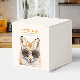 Wild One Daisy Fox Baby Shower Geschenkschachtel