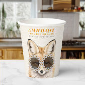 Wild One Daisy Fox Baby Shower Pappbecher