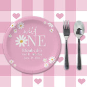 Wild One Daisy – Girl’s First Birthday Boho Party Pappteller