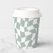 Wild One Dapper Duck 1st Birthday Sage Green Pappbecher (Rechts)