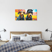 WILD ONE-DASCHUND 3 LEINWANDDRUCK (Insitu (Schlafzimmer))