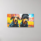 WILD ONE-DASCHUND 3 LEINWANDDRUCK (Vorderseite)