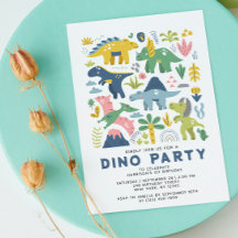 Wild One Dino Party Niedlich Moderne Dinosaurier E