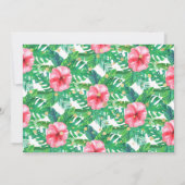 Wild One Dinosaur Girls 1. Geburtstag Foto Einladung (Rückseite)